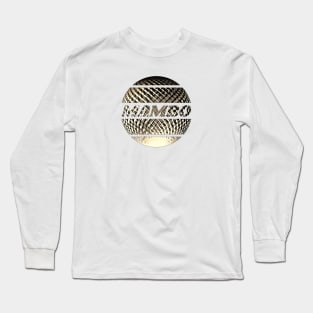 Golden disco ball with the inscription "Mambo". Long Sleeve T-Shirt